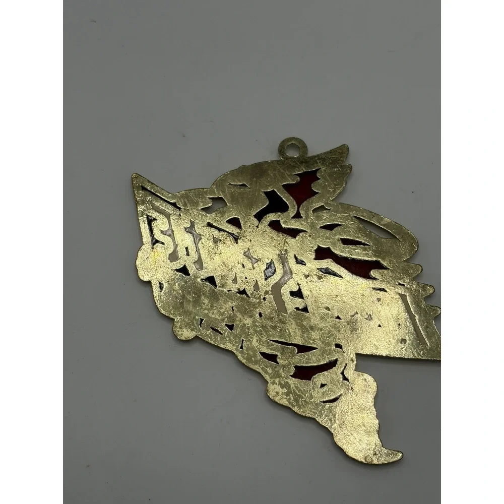Iowa State Cyclones Cy Flat Metal Ornament Hanger Decal Red Gold 4